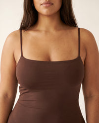 Robe Longue Moulante à Bretelles