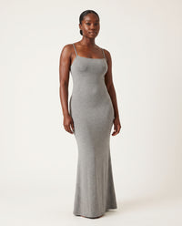 Robe Longue Moulante à Bretelles