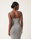 Robe Longue Moulante à Bretelles