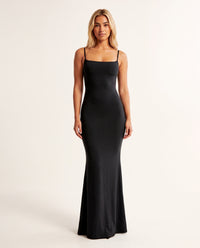 Robe Longue Moulante à Bretelles