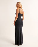Robe Longue Moulante à Bretelles