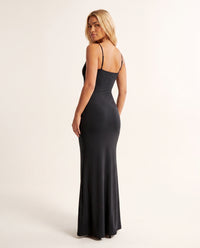 Robe Longue Moulante à Bretelles