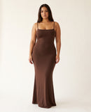 Robe Longue Moulante à Bretelles