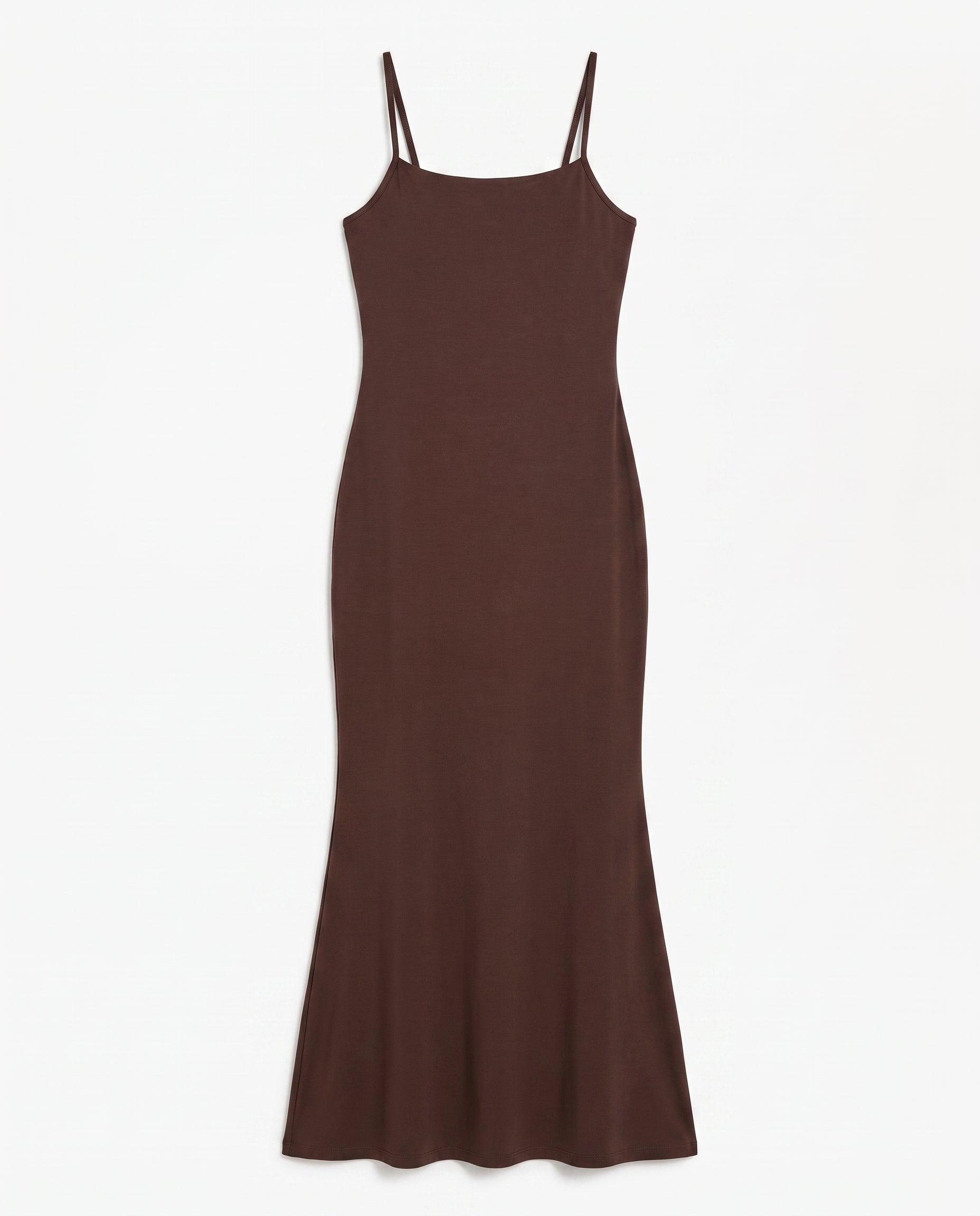 Robe Longue Moulante à Bretelles